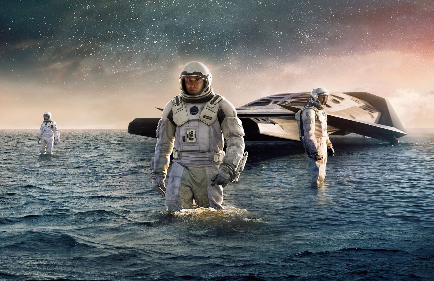 Fiction movies. Sci-Fi человек в космосе. Astronaut in the Ocean.